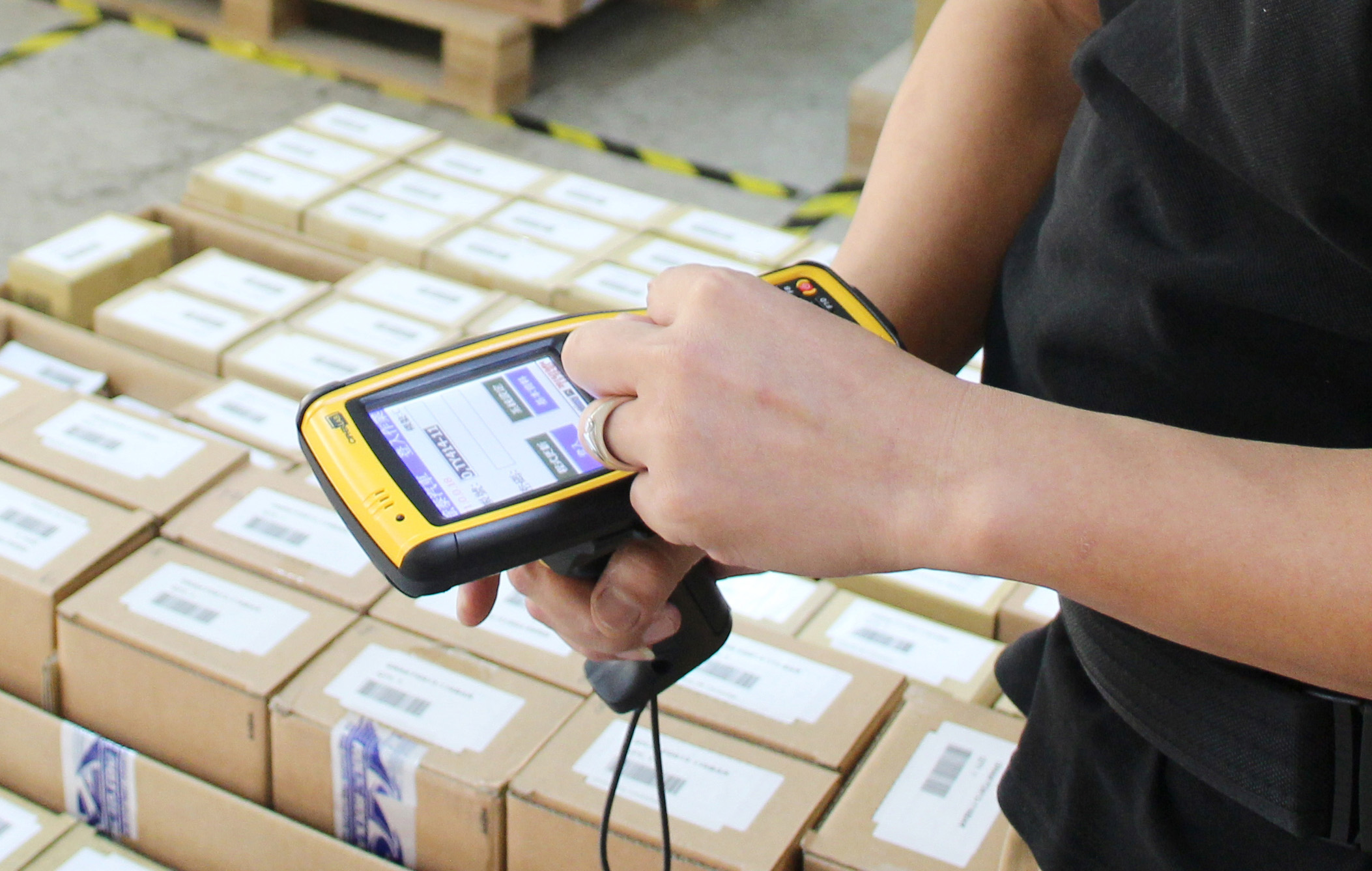 Organized Warehouse and Barcoding Storage
